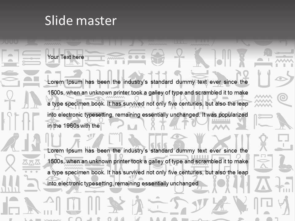 Letter Decoration Title PowerPoint Template