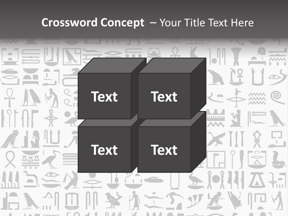 Letter Decoration Title PowerPoint Template