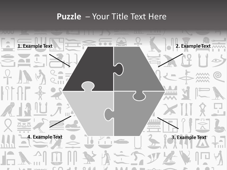 Letter Decoration Title PowerPoint Template