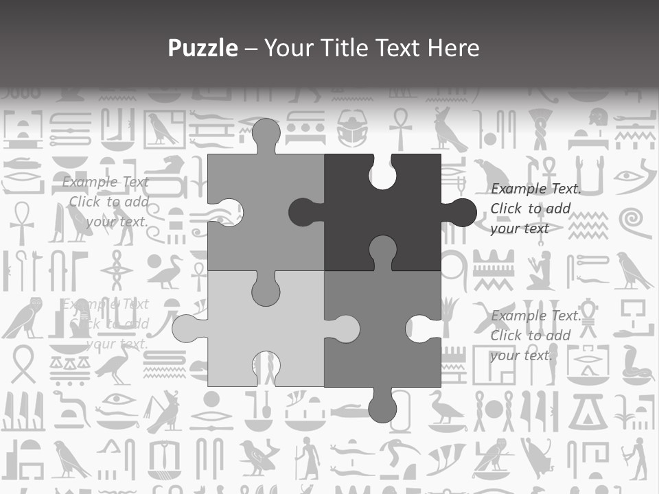 Letter Decoration Title PowerPoint Template