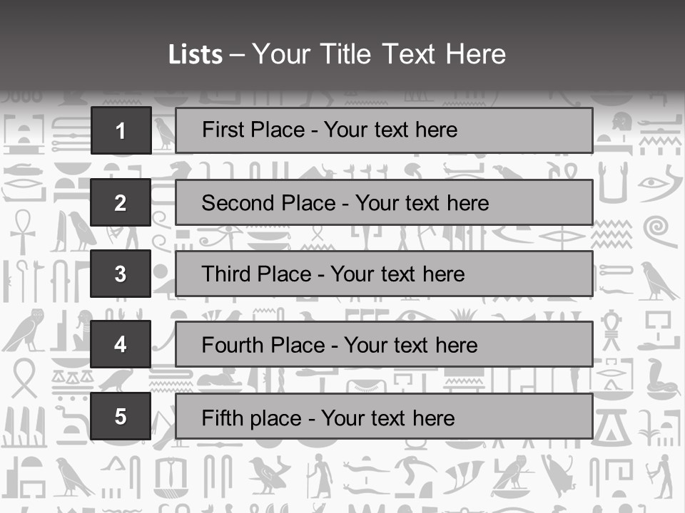 Letter Decoration Title PowerPoint Template