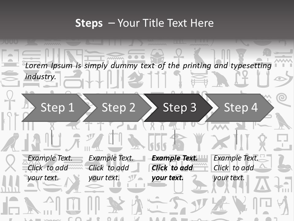 Letter Decoration Title PowerPoint Template