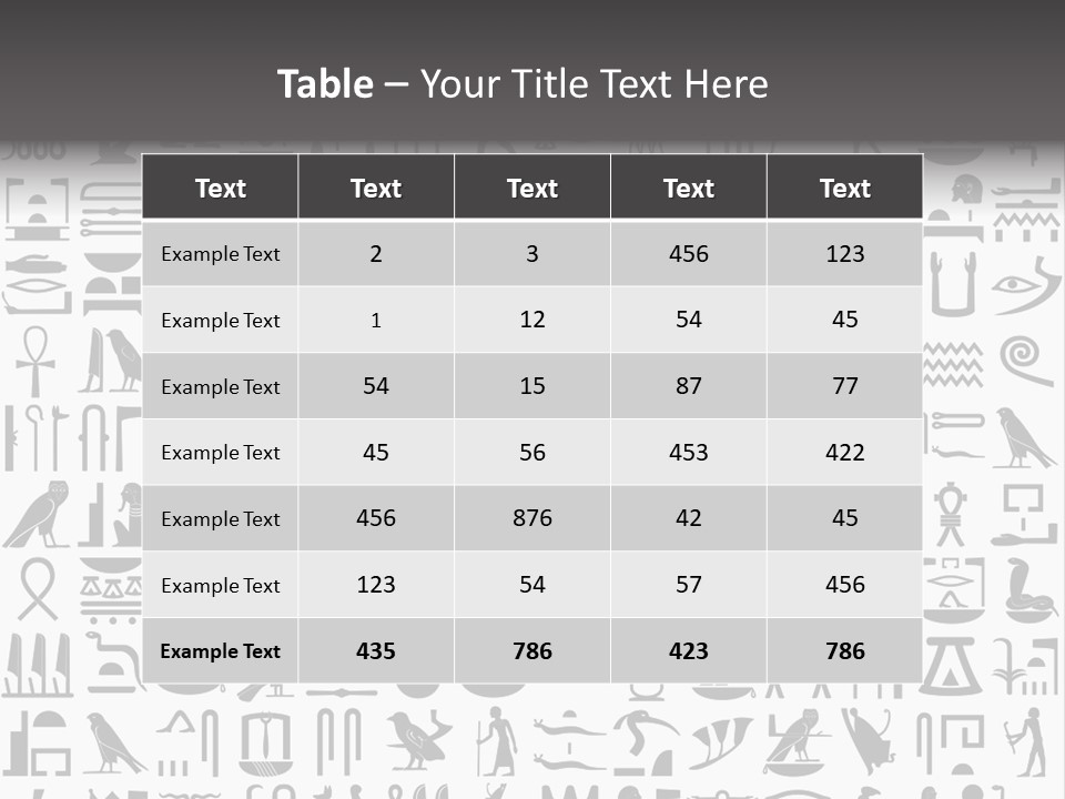 Letter Decoration Title PowerPoint Template