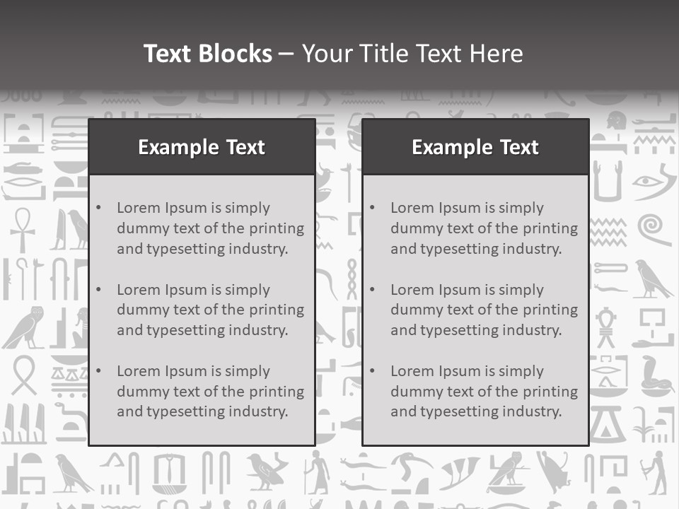 Letter Decoration Title PowerPoint Template