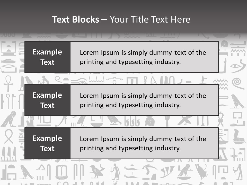 Letter Decoration Title PowerPoint Template