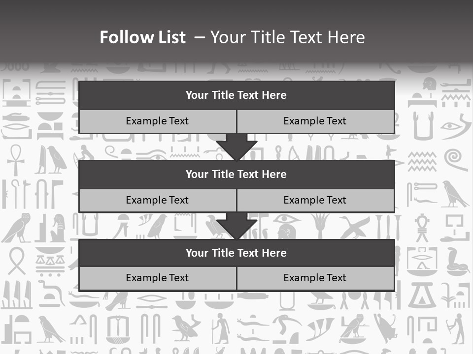Letter Decoration Title PowerPoint Template