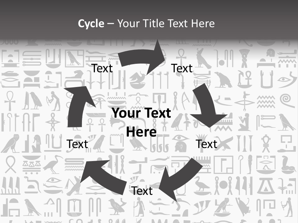 Letter Decoration Title PowerPoint Template