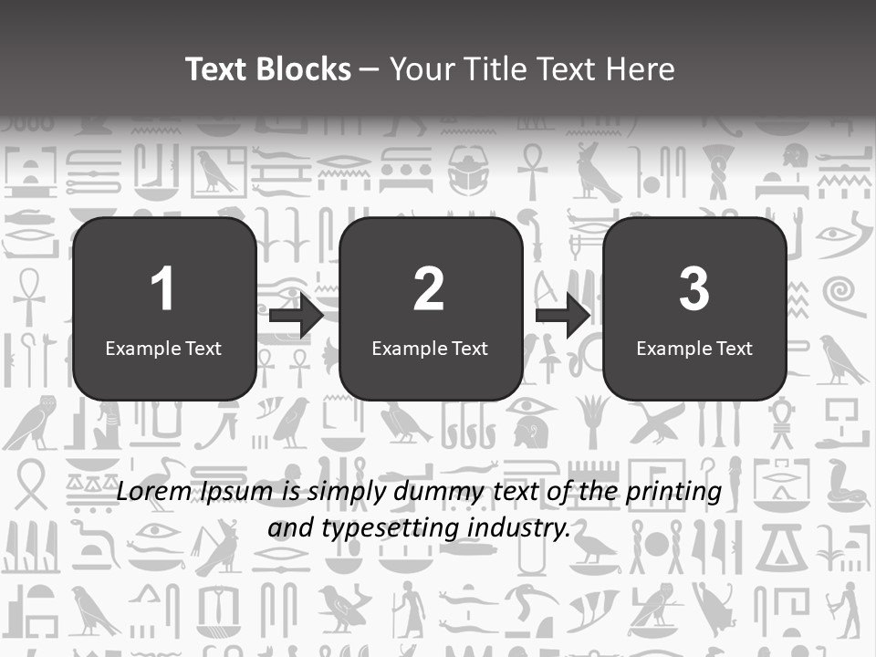 Letter Decoration Title PowerPoint Template