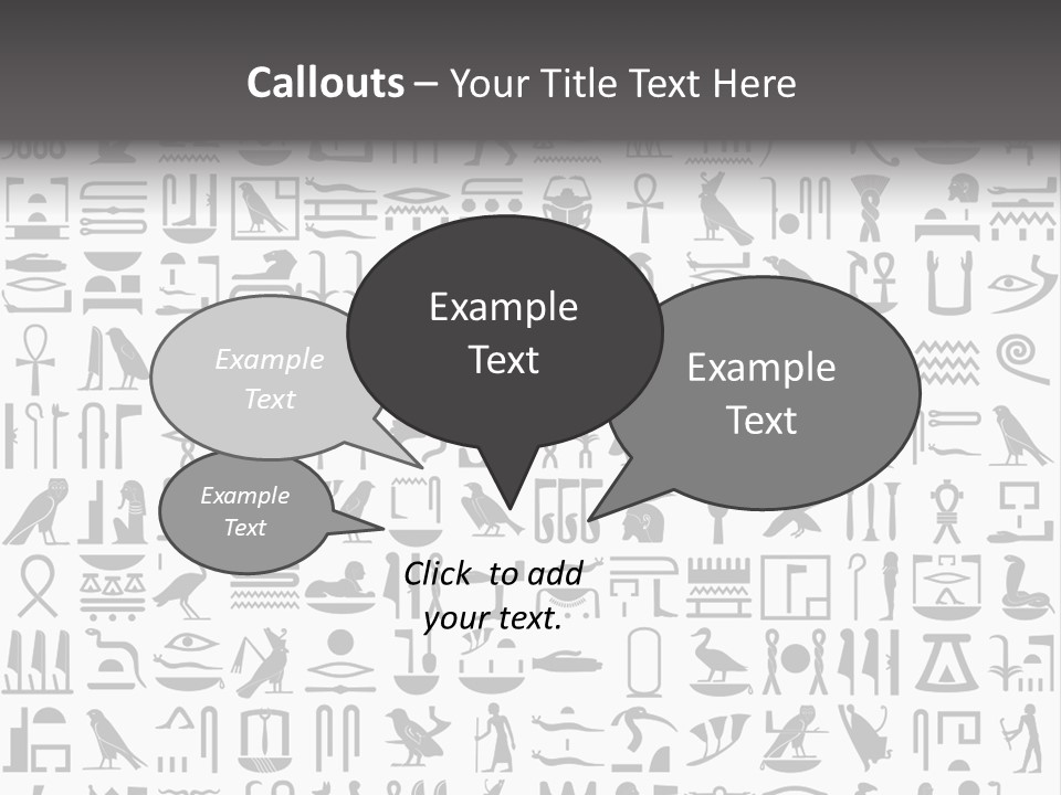 Letter Decoration Title PowerPoint Template