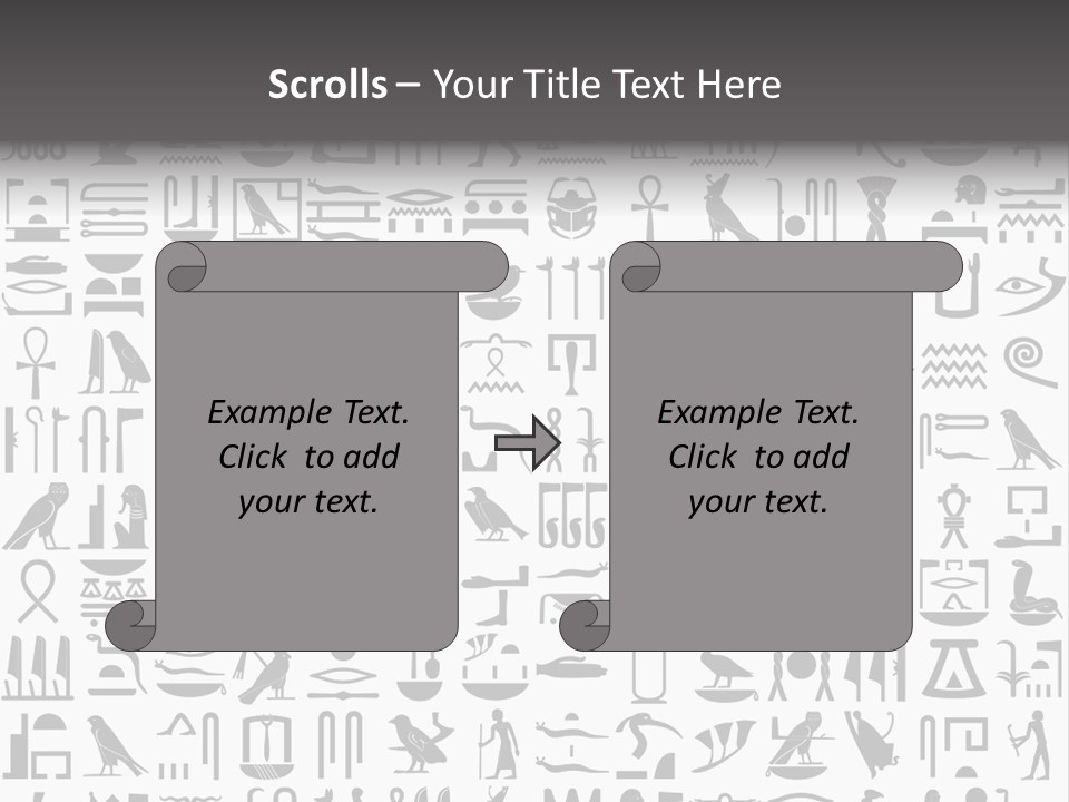 Letter Decoration Title PowerPoint Template