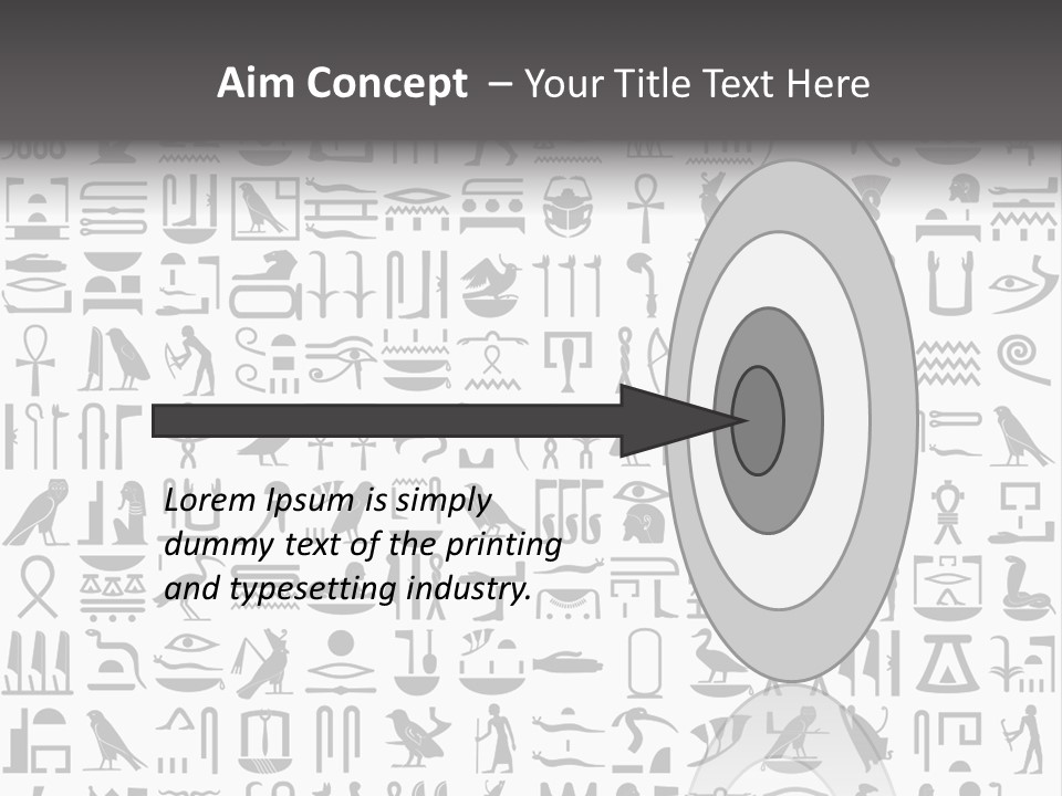 Letter Decoration Title PowerPoint Template