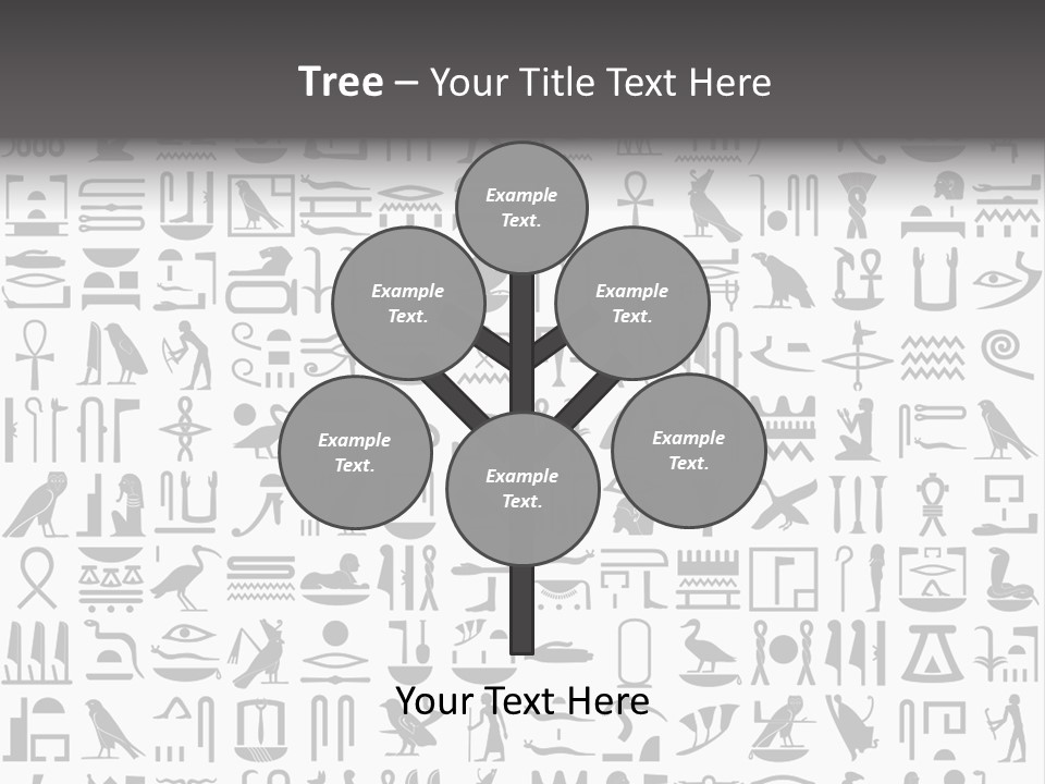 Letter Decoration Title PowerPoint Template