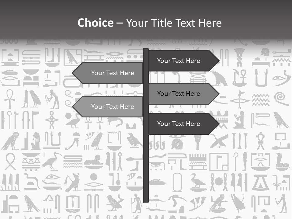 Letter Decoration Title PowerPoint Template