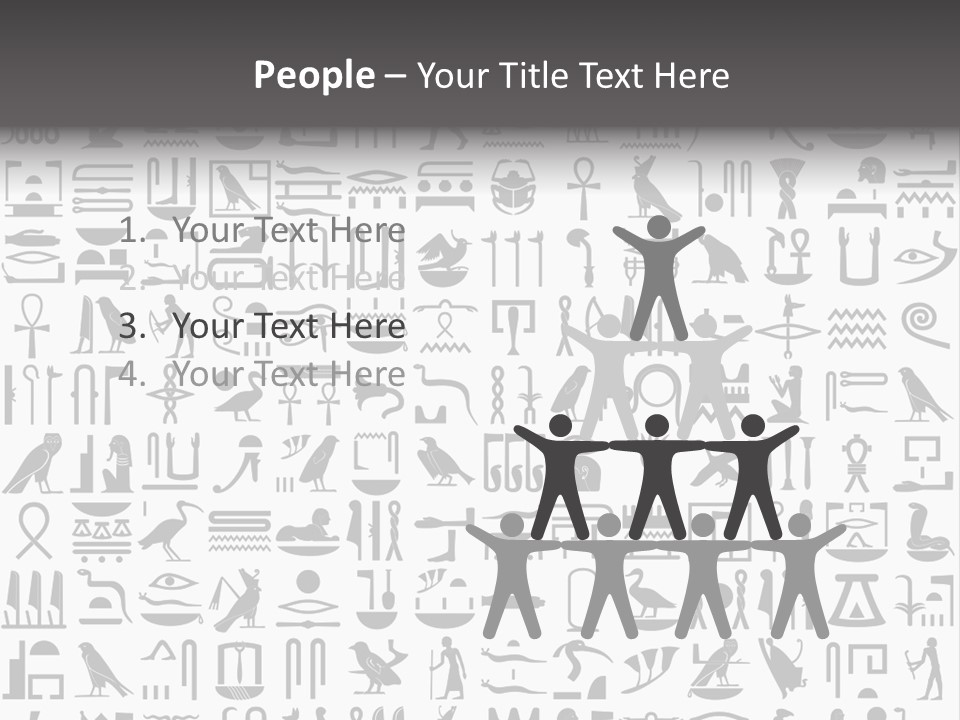 Letter Decoration Title PowerPoint Template