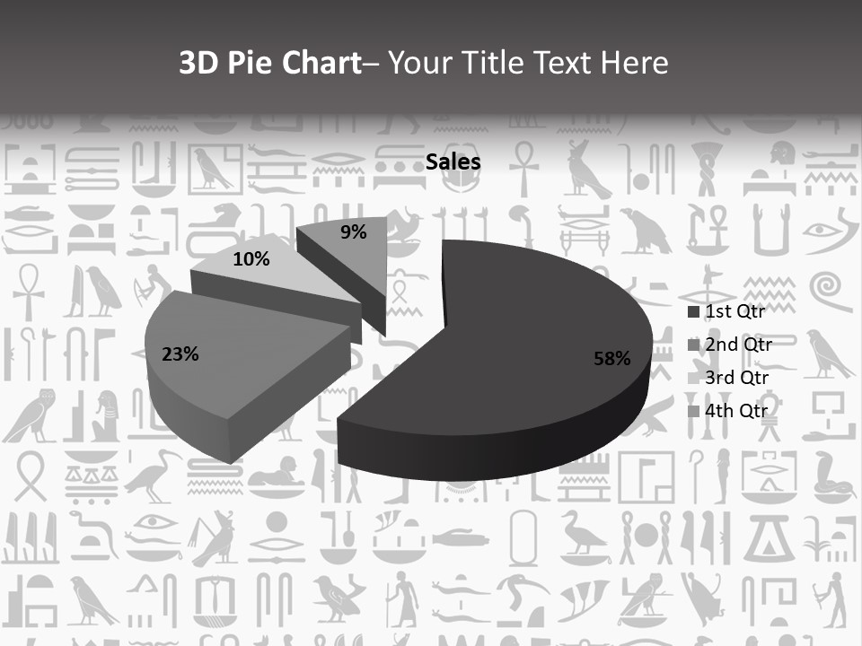 Letter Decoration Title PowerPoint Template