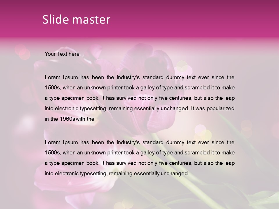 Vivid Petal Greeting PowerPoint Template