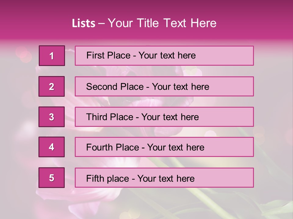 Vivid Petal Greeting PowerPoint Template
