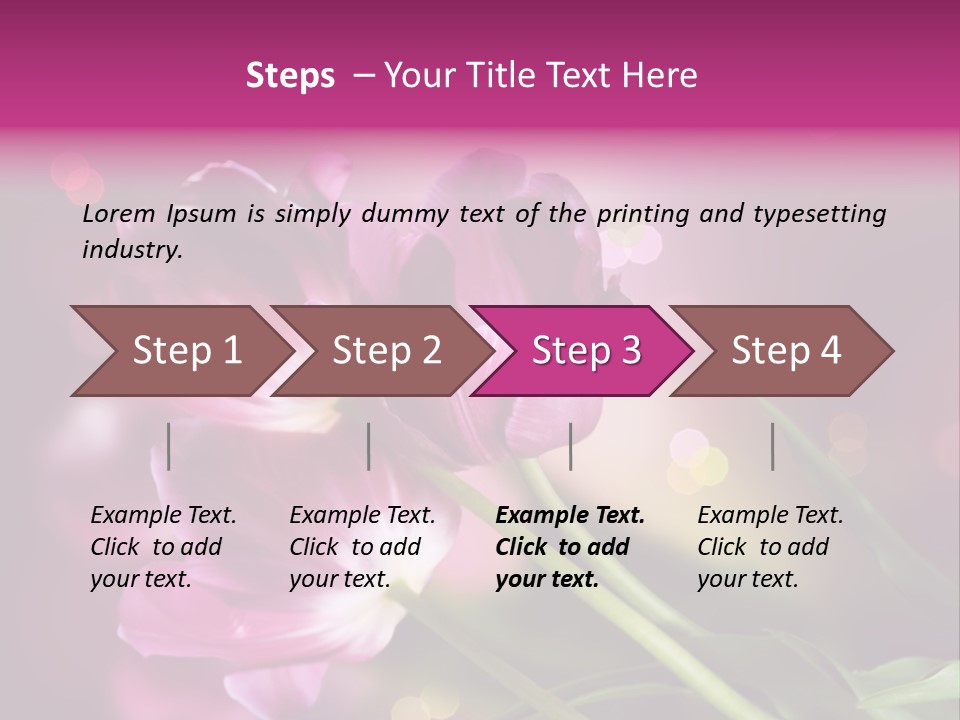 Vivid Petal Greeting PowerPoint Template