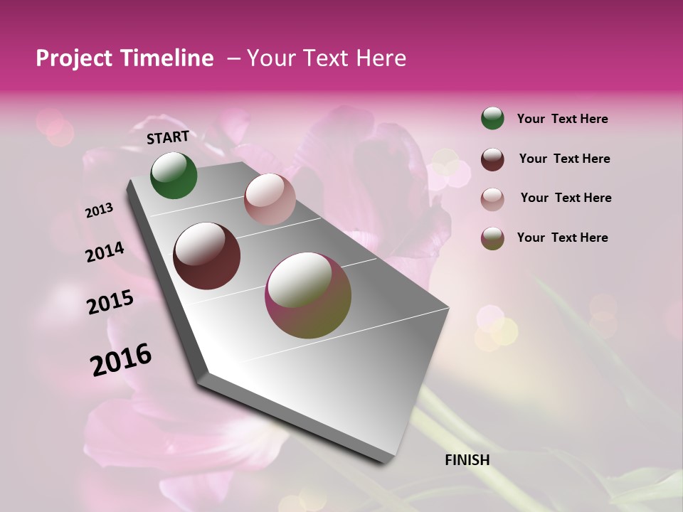 Vivid Petal Greeting PowerPoint Template