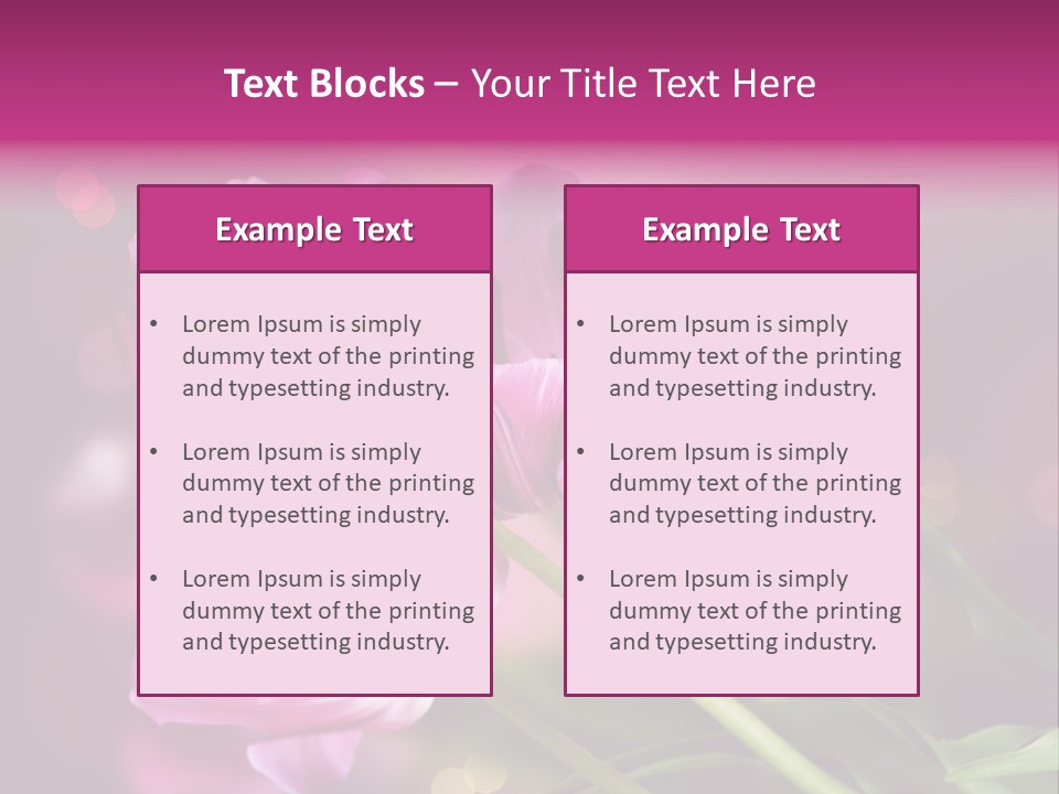 Vivid Petal Greeting PowerPoint Template