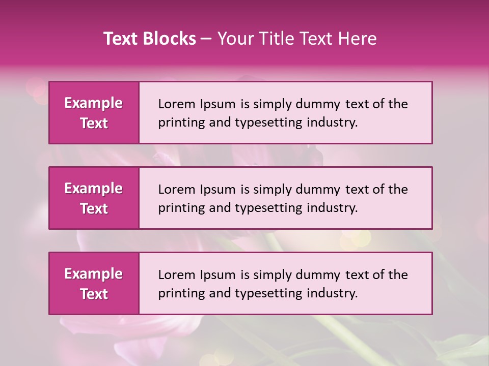 Vivid Petal Greeting PowerPoint Template
