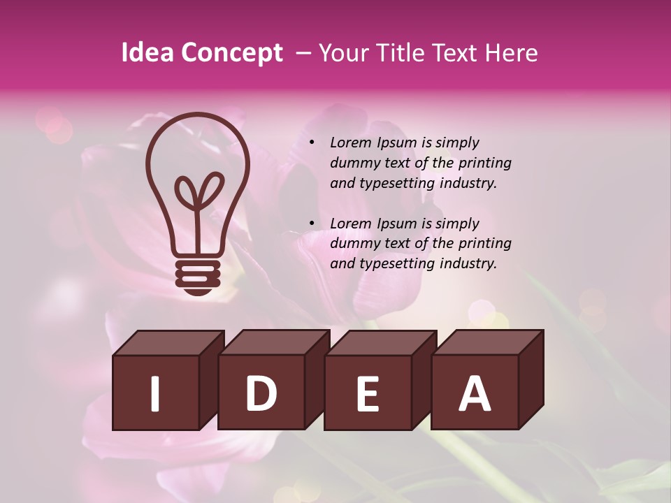 Vivid Petal Greeting PowerPoint Template