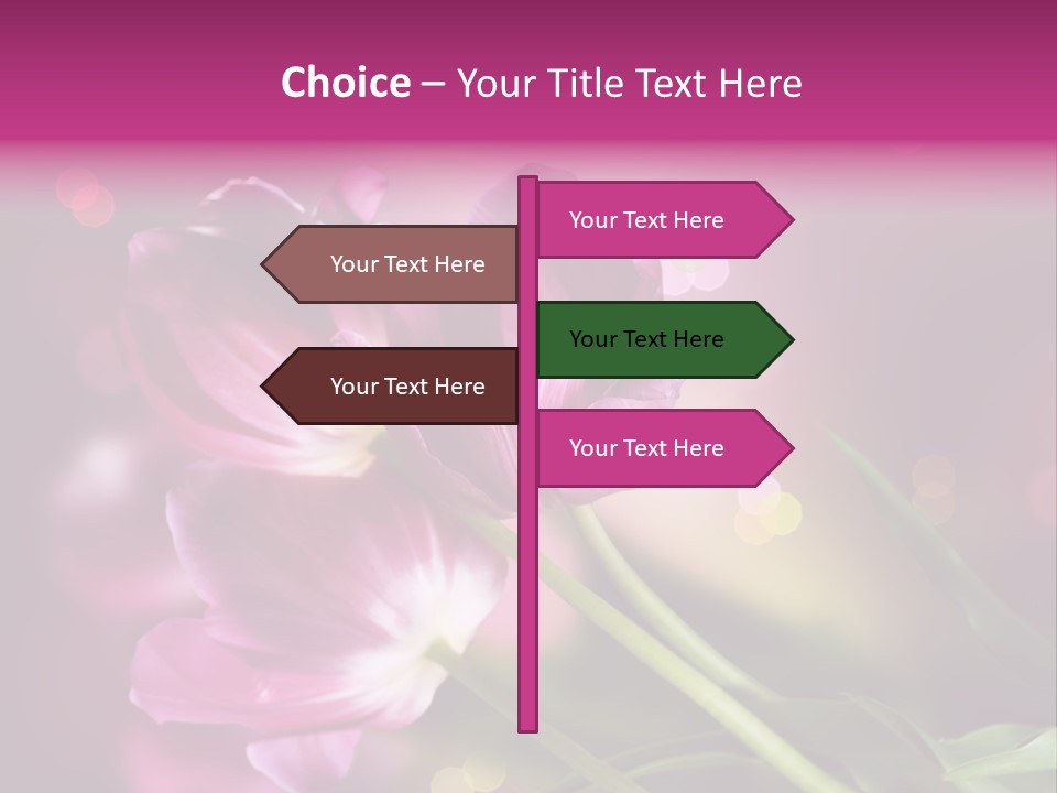 Vivid Petal Greeting PowerPoint Template