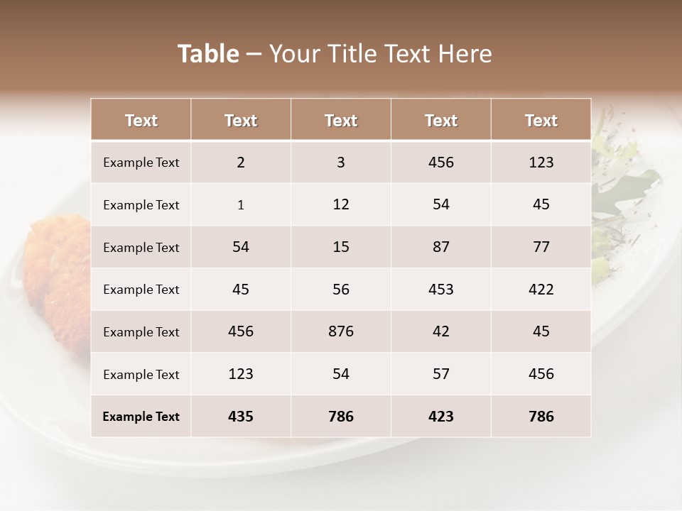 Natural Healthy Meal PowerPoint Template