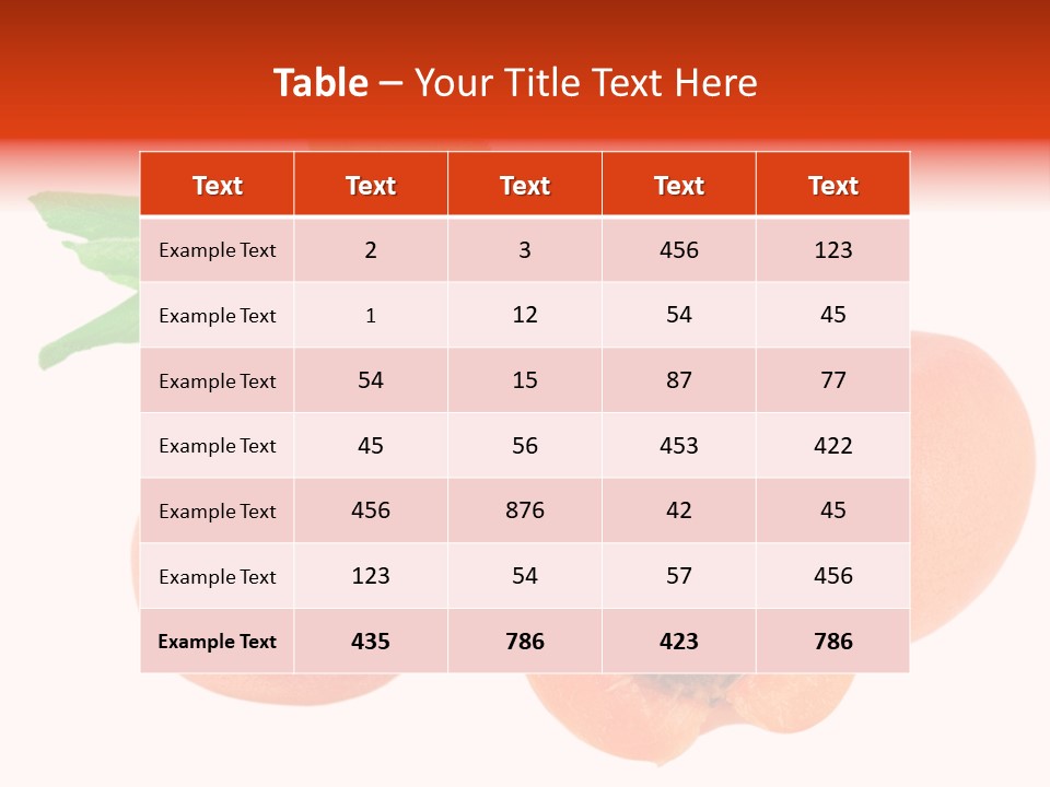 Summer Tasty Vegetarian PowerPoint Template