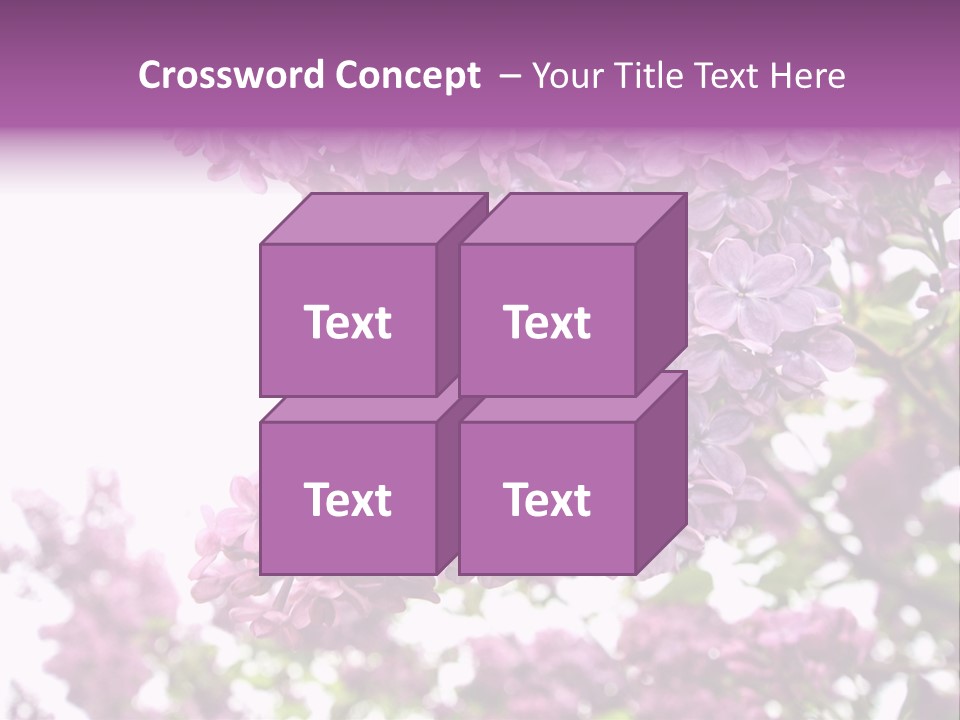 Branch Isolated Petal PowerPoint Template