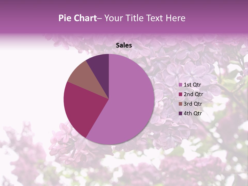 Branch Isolated Petal PowerPoint Template