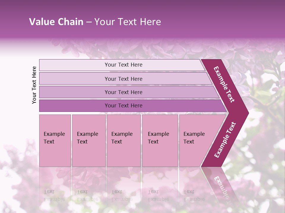 Branch Isolated Petal PowerPoint Template