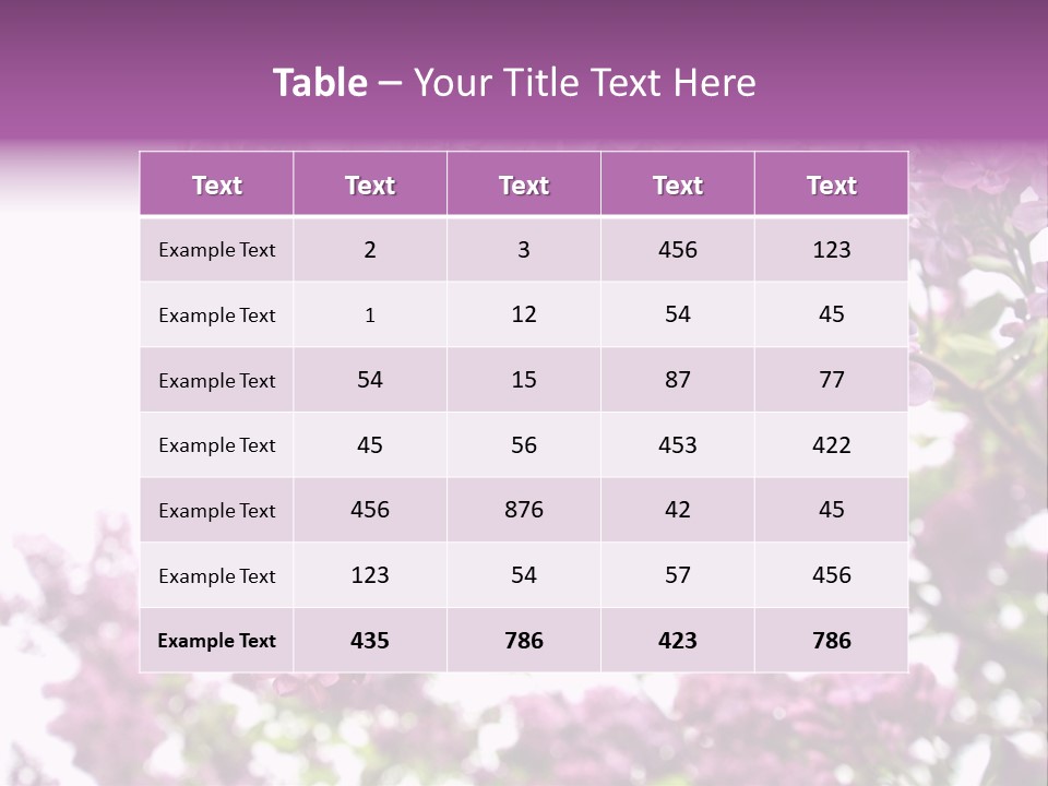 Branch Isolated Petal PowerPoint Template