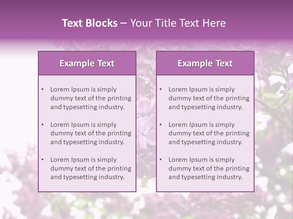 Branch Isolated Petal PowerPoint Template