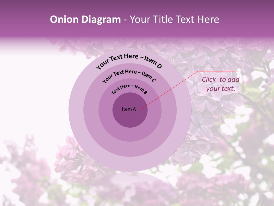 Branch Isolated Petal PowerPoint Template