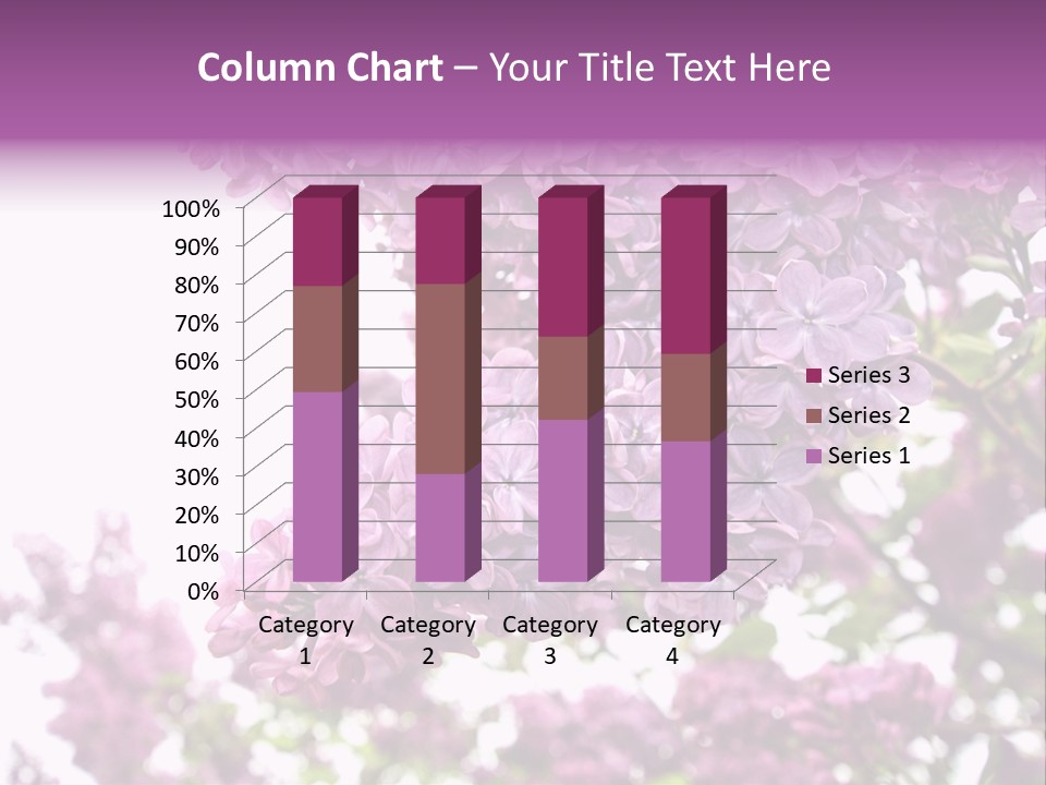 Branch Isolated Petal PowerPoint Template