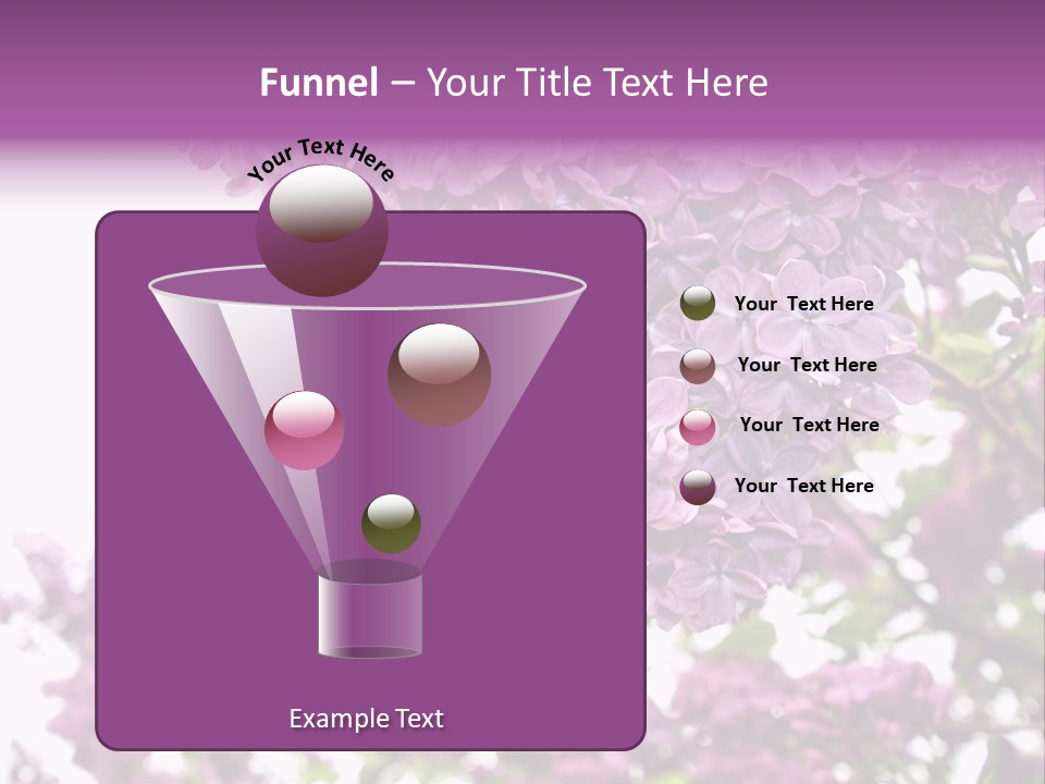 Branch Isolated Petal PowerPoint Template