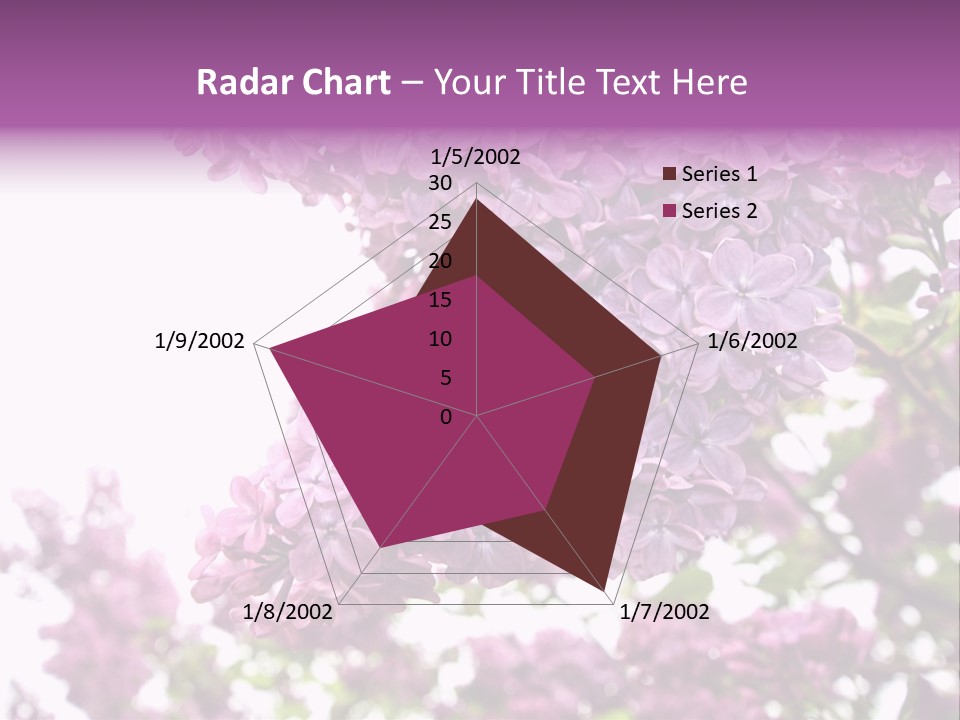 Branch Isolated Petal PowerPoint Template