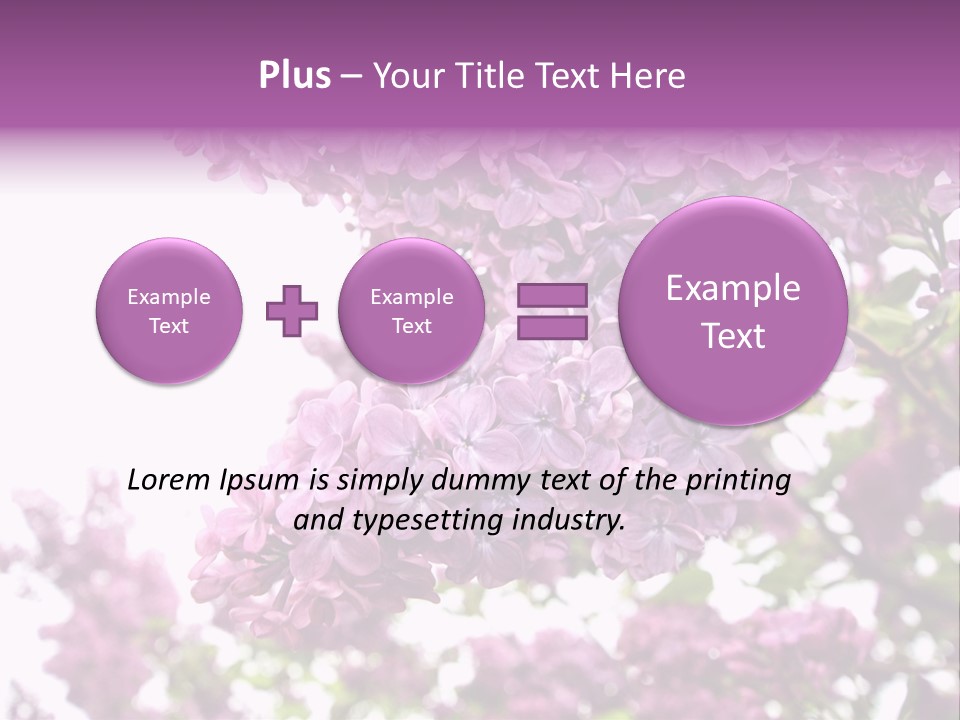 Branch Isolated Petal PowerPoint Template
