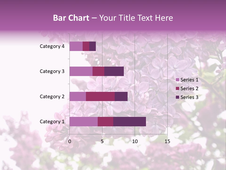 Branch Isolated Petal PowerPoint Template