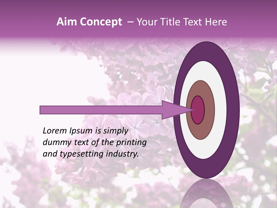 Branch Isolated Petal PowerPoint Template