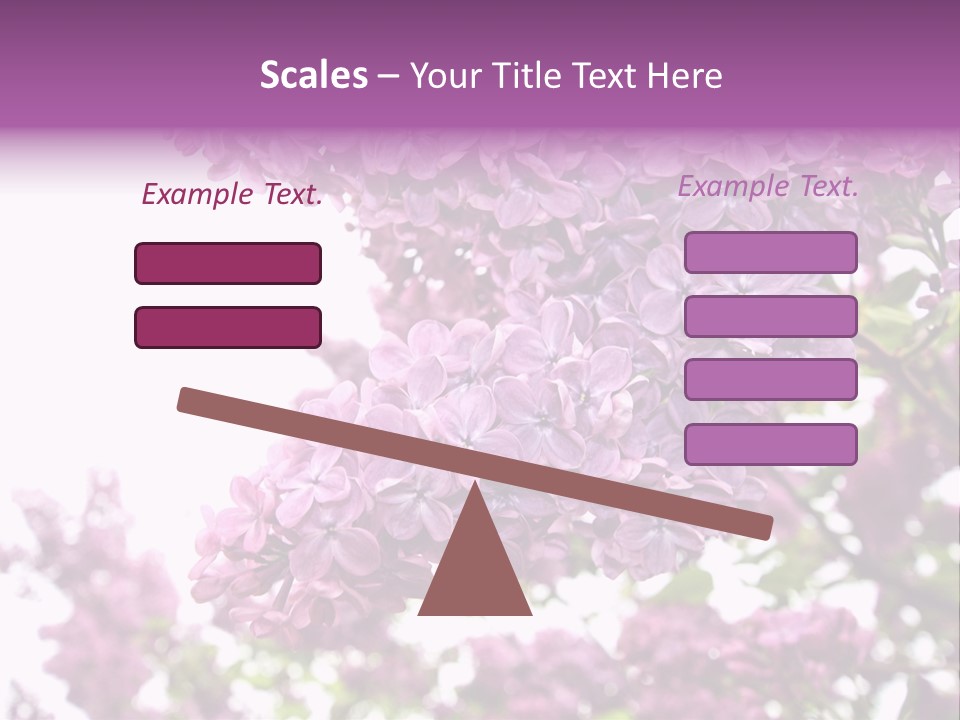 Branch Isolated Petal PowerPoint Template