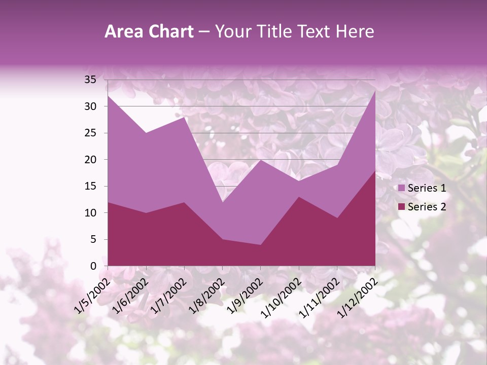 Branch Isolated Petal PowerPoint Template