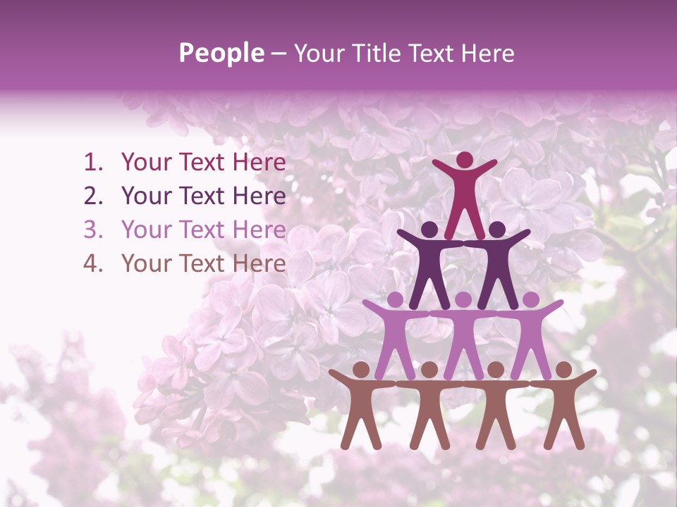Branch Isolated Petal PowerPoint Template