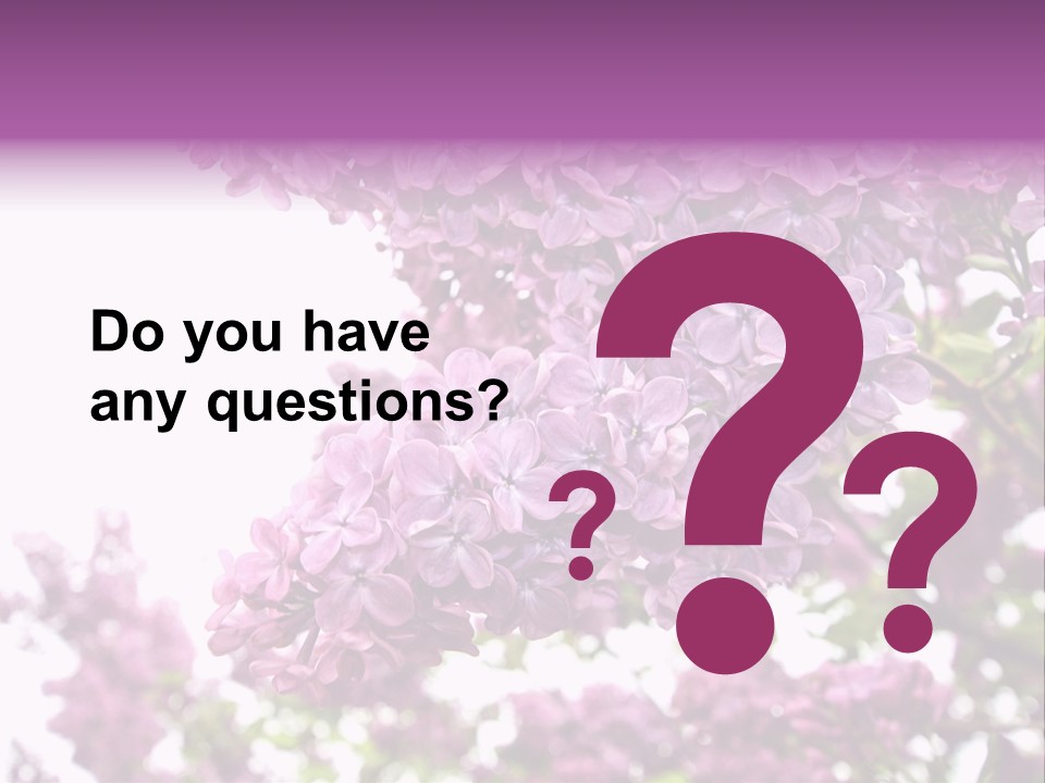 Branch Isolated Petal PowerPoint Template