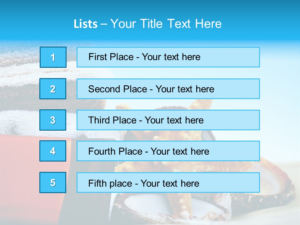 Beauty Blue Star PowerPoint Template