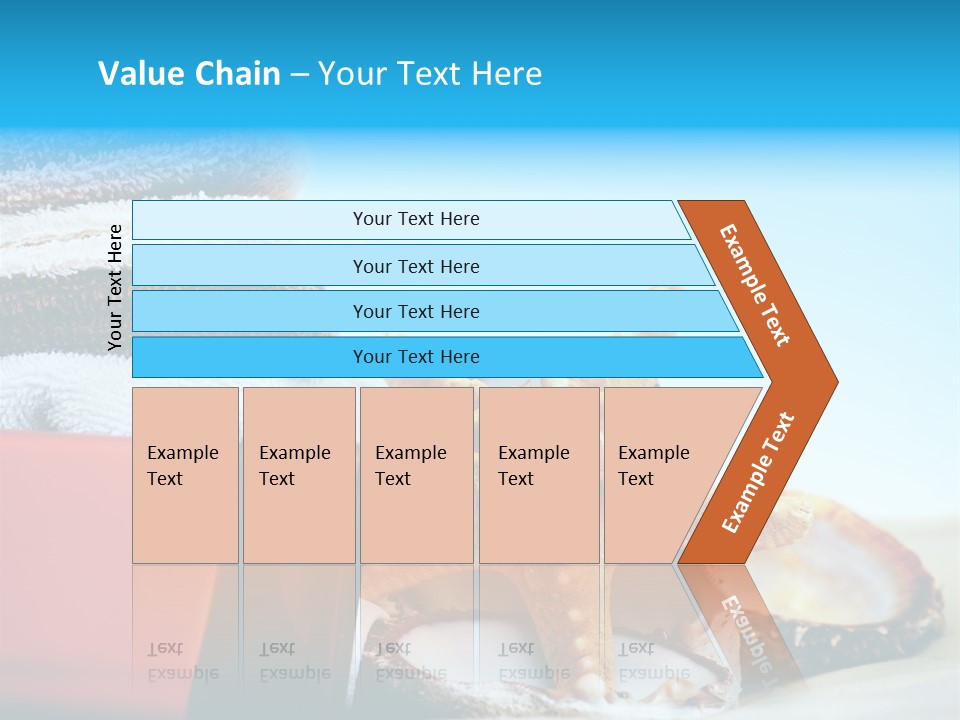 Beauty Blue Star PowerPoint Template