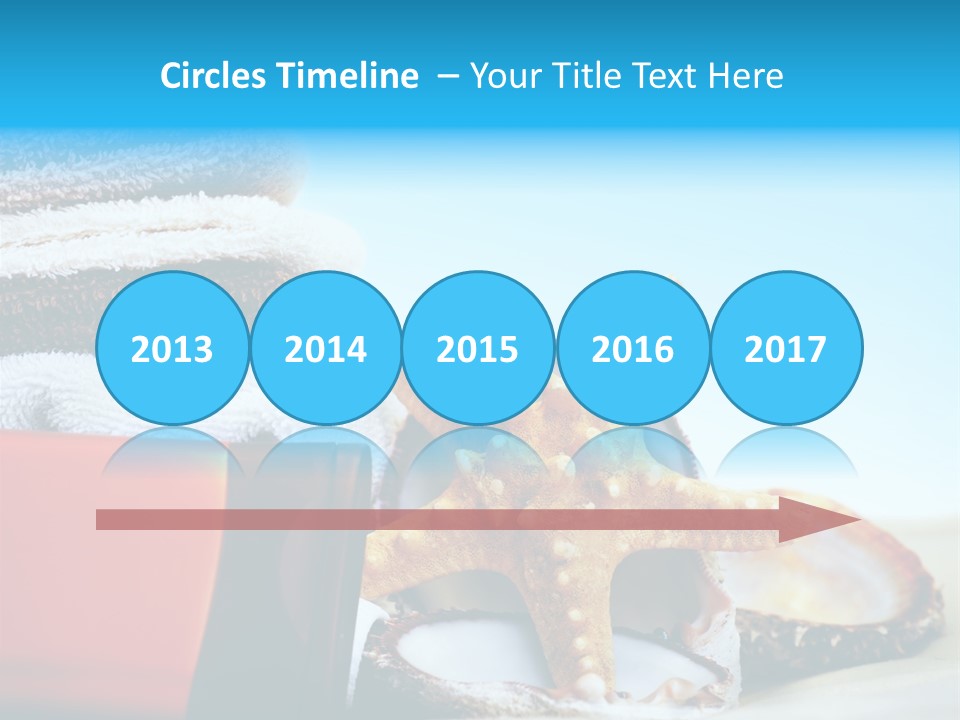 Beauty Blue Star PowerPoint Template