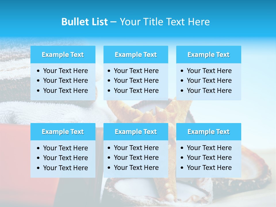 Beauty Blue Star PowerPoint Template