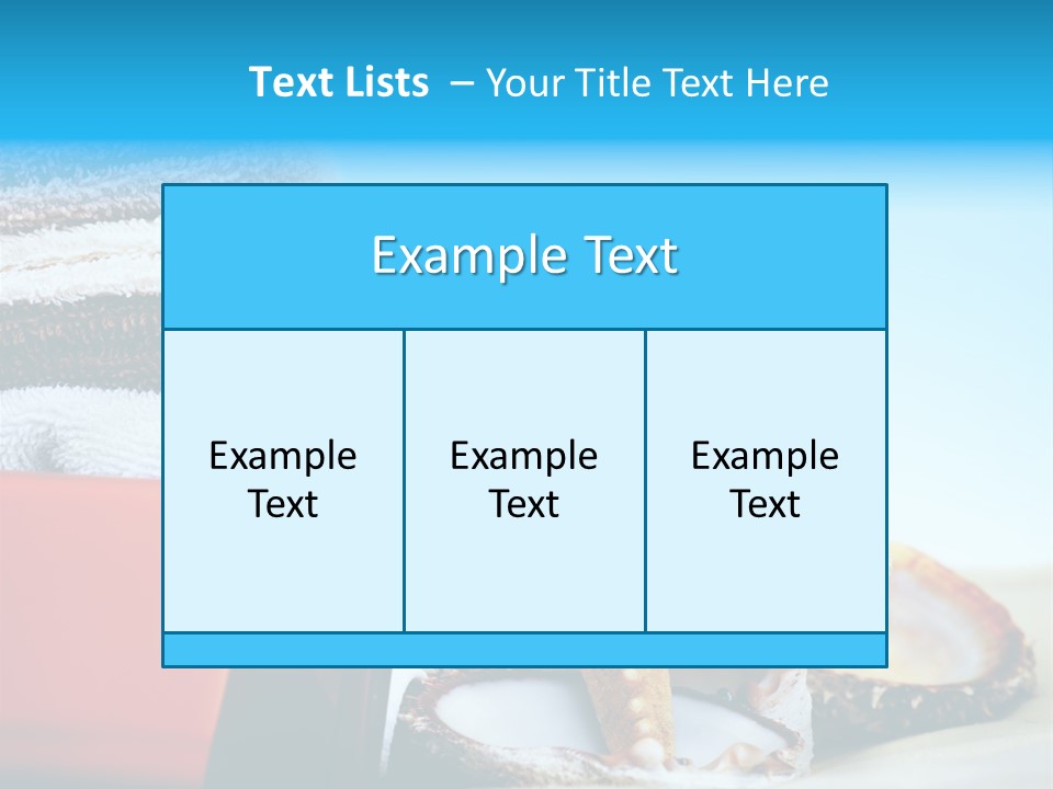 Beauty Blue Star PowerPoint Template
